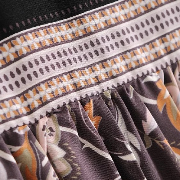 Vintage Boho Flowing Bohemian Long Shift Maxi - Picture 12 of 13